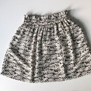 Club Monaco silk floral mini skirt
